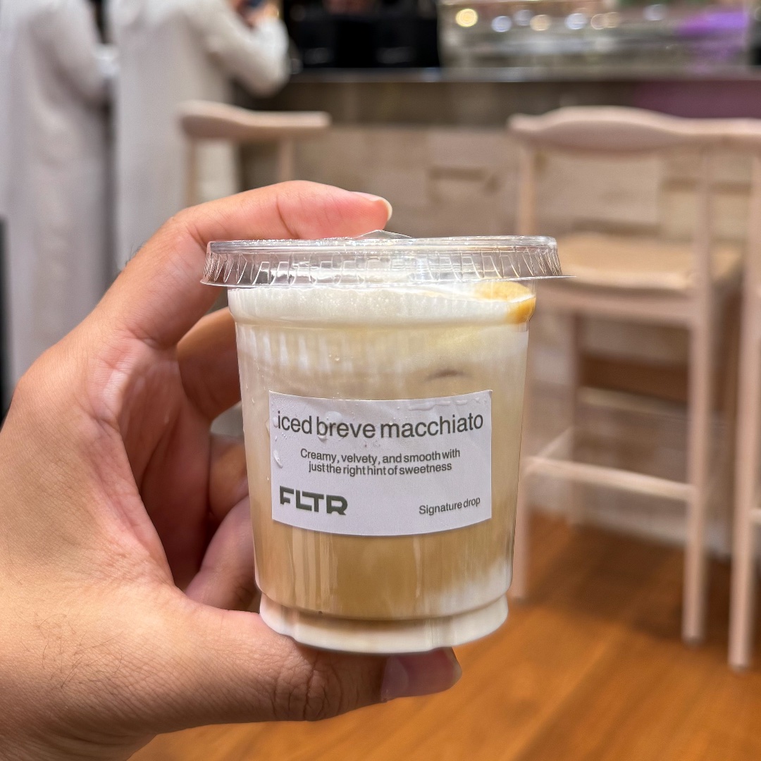 Iced Breve Macchiato at FLTR (DIFC), DIFC