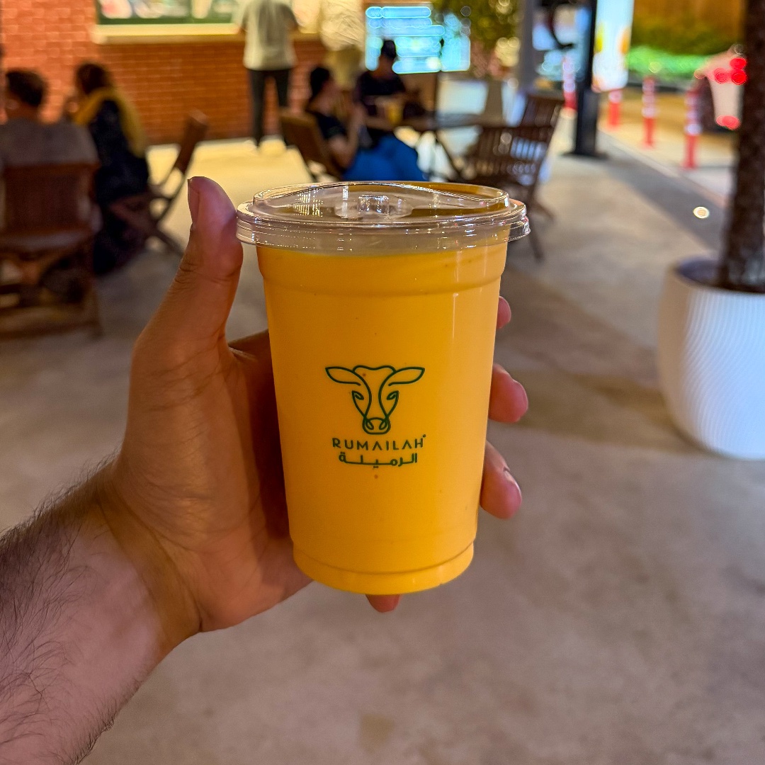Mango Milkshake at Rumailah Café, Umm Suqeim