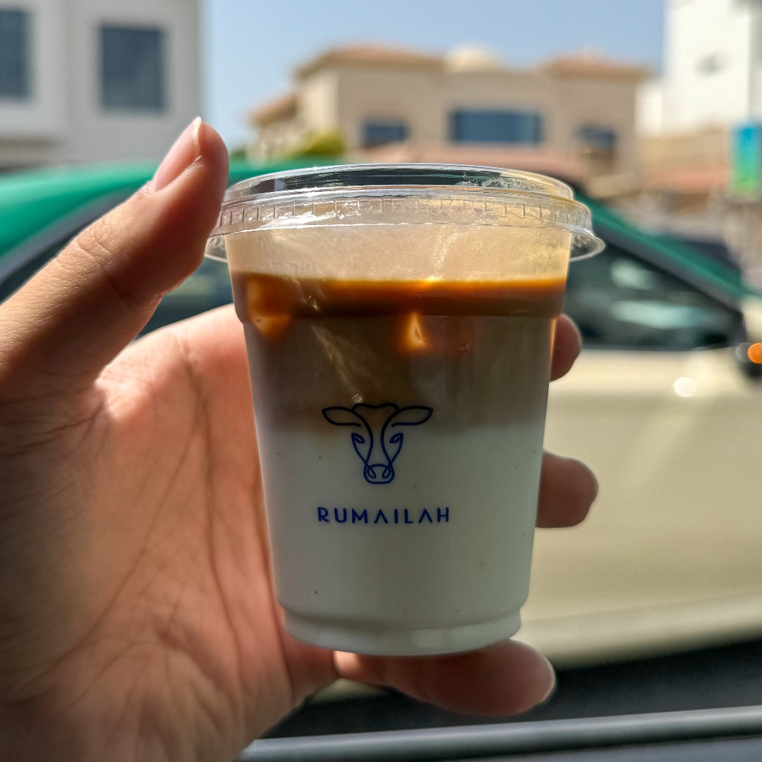 Iced Spanish Latte at Rumailah Café, Umm Suqeim